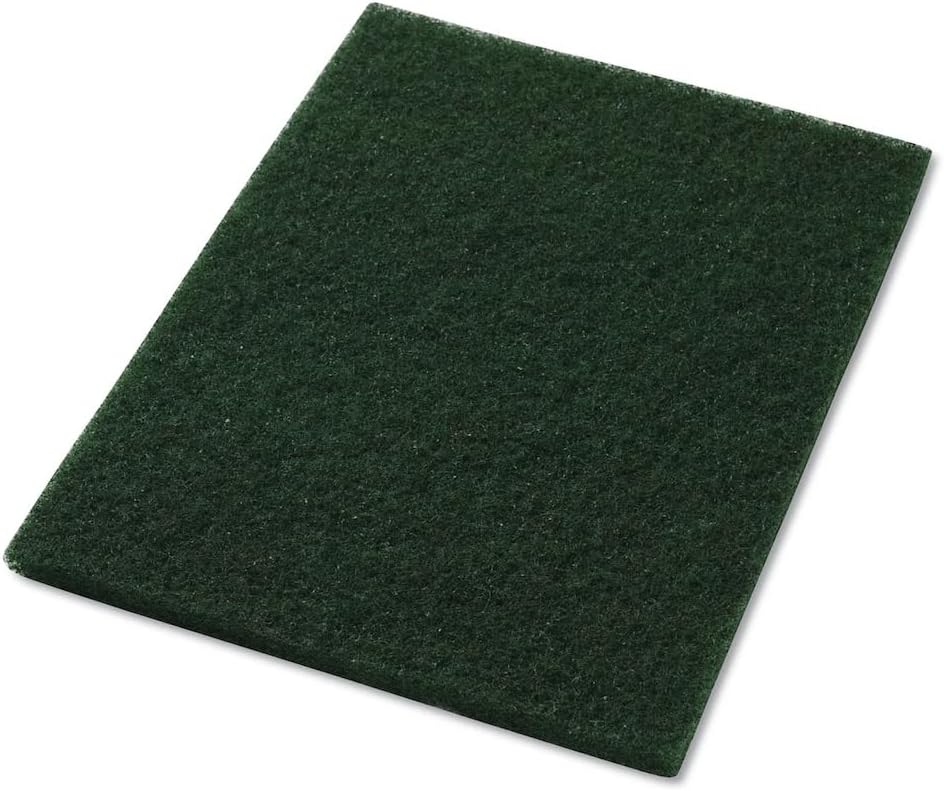 TTS Products 14" x 20" Green Scrubbing Floor Pads (5 Pack) – Heavy Duty Rectangular Pads for Auto Scrubbers, Americo 40031420 Equivalent