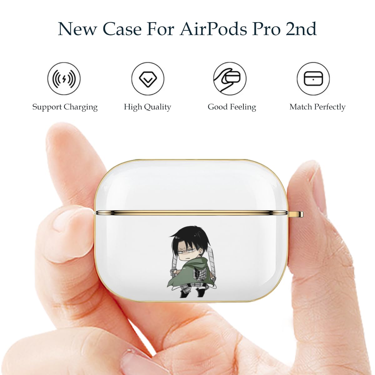 Amazon | 進撃の巨人 リヴァイ 兵長 AirPods Pro 2ケース かわいい