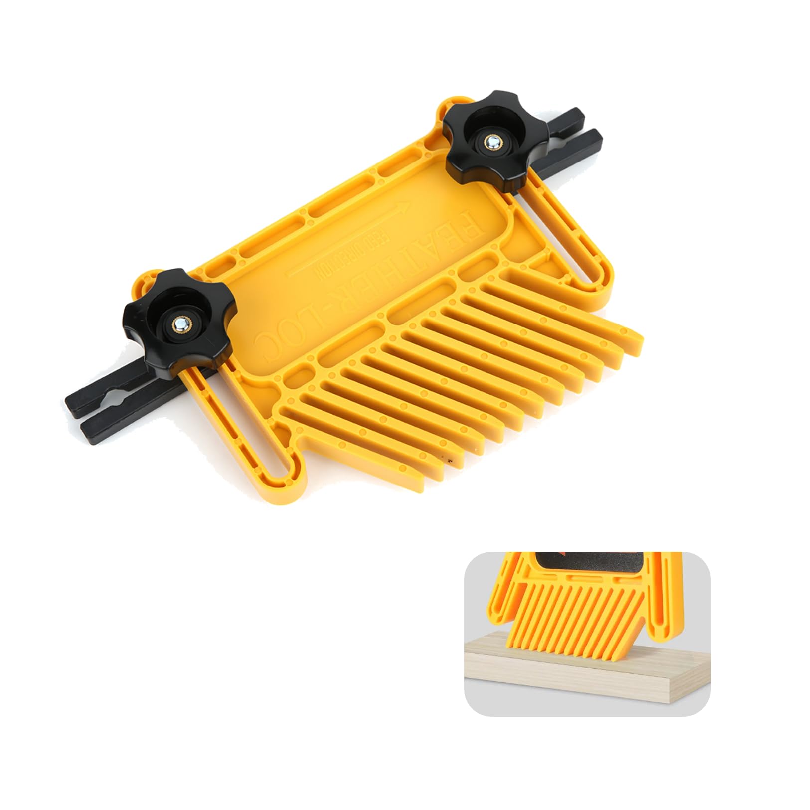 Featherboard,166mm Saftly Table Saw Push Block Woodworking Feather Board Set Woodworking Safety Kit