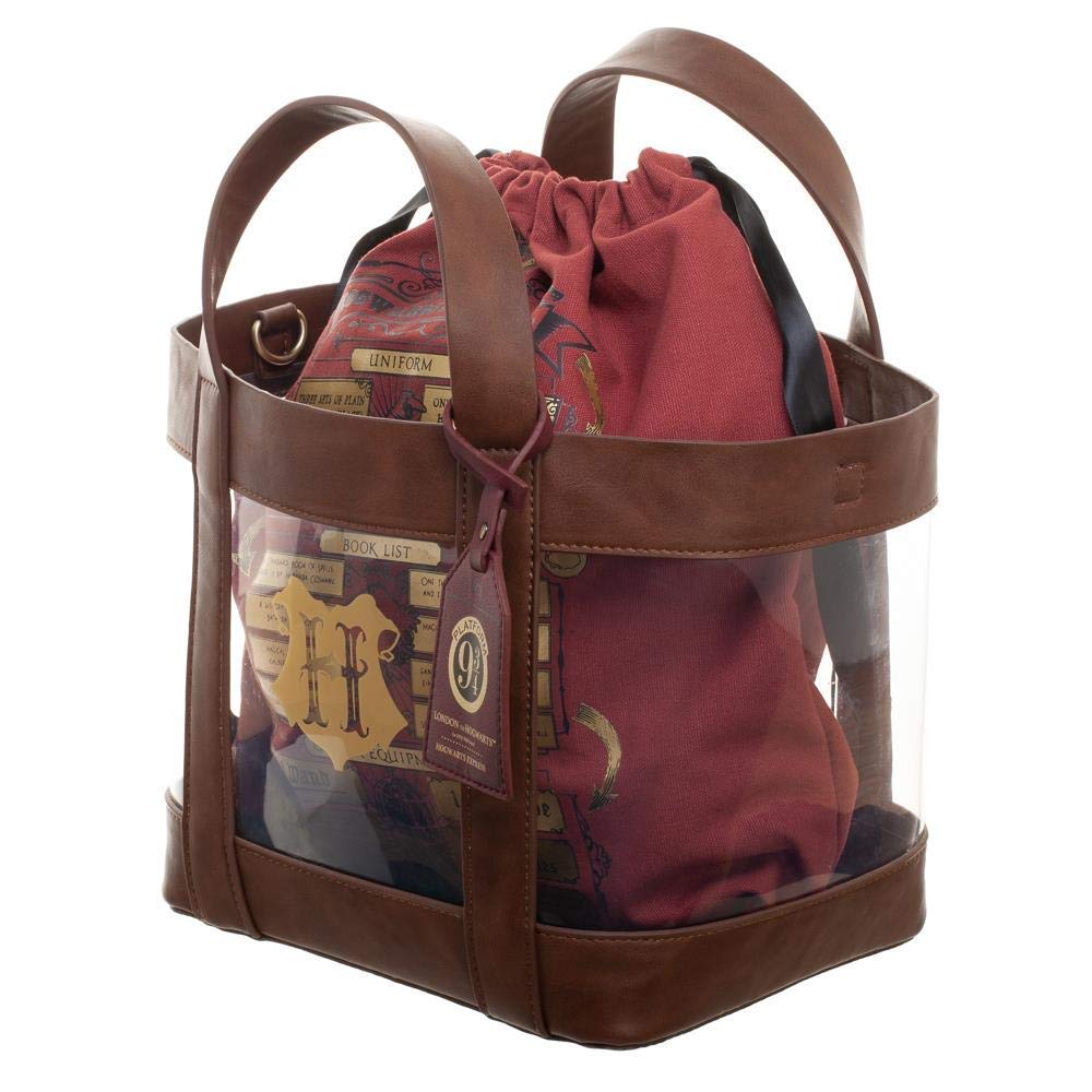 Harry Potter Hogwarts Clear Tote w 