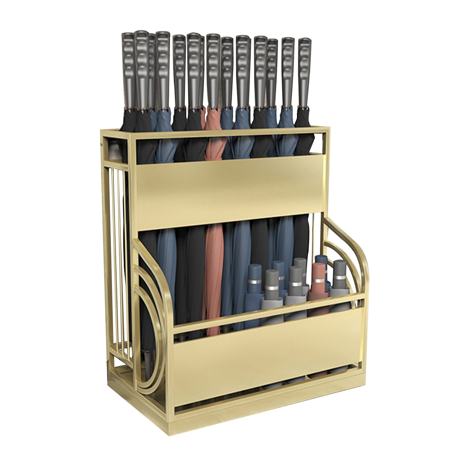 Amazon｜傘立て ホテルのビジネスの入り口での光の高級鍛錬鉄の傘の