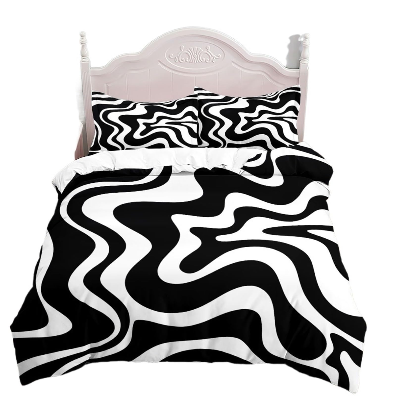 Housse de couette moderne noire pour transformer l'ambiance de votre chambre