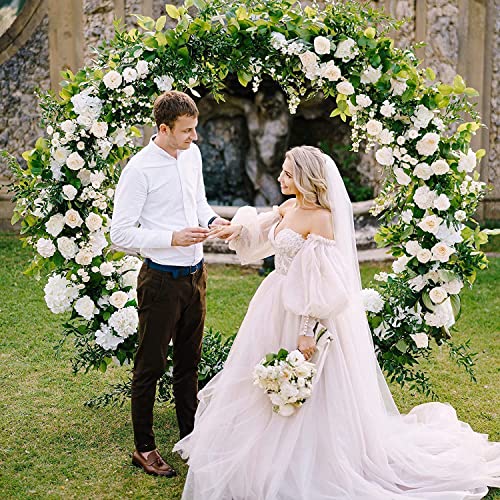 2M Metall-Ballonbogen-Kit,DIY gebogener Bogen,Eisen-Hochzeitsbogen,DIY-Metall-Rundballonbogen-Girlande,runder Ring-Ballonbogen-Kit,Blumendekoration für Geburtstagsfeier,Hochzeit, Weihnachten – Bild 4