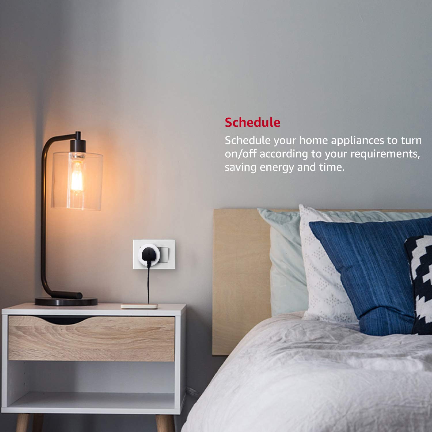 Lifelong 10A Smart Plug Suitable for Low Power Appliances such as Televisions, Electric kettle, Table fans, Set top box, Air purifiers(Compatible with Alexa and Assistant) — Amazon image 3