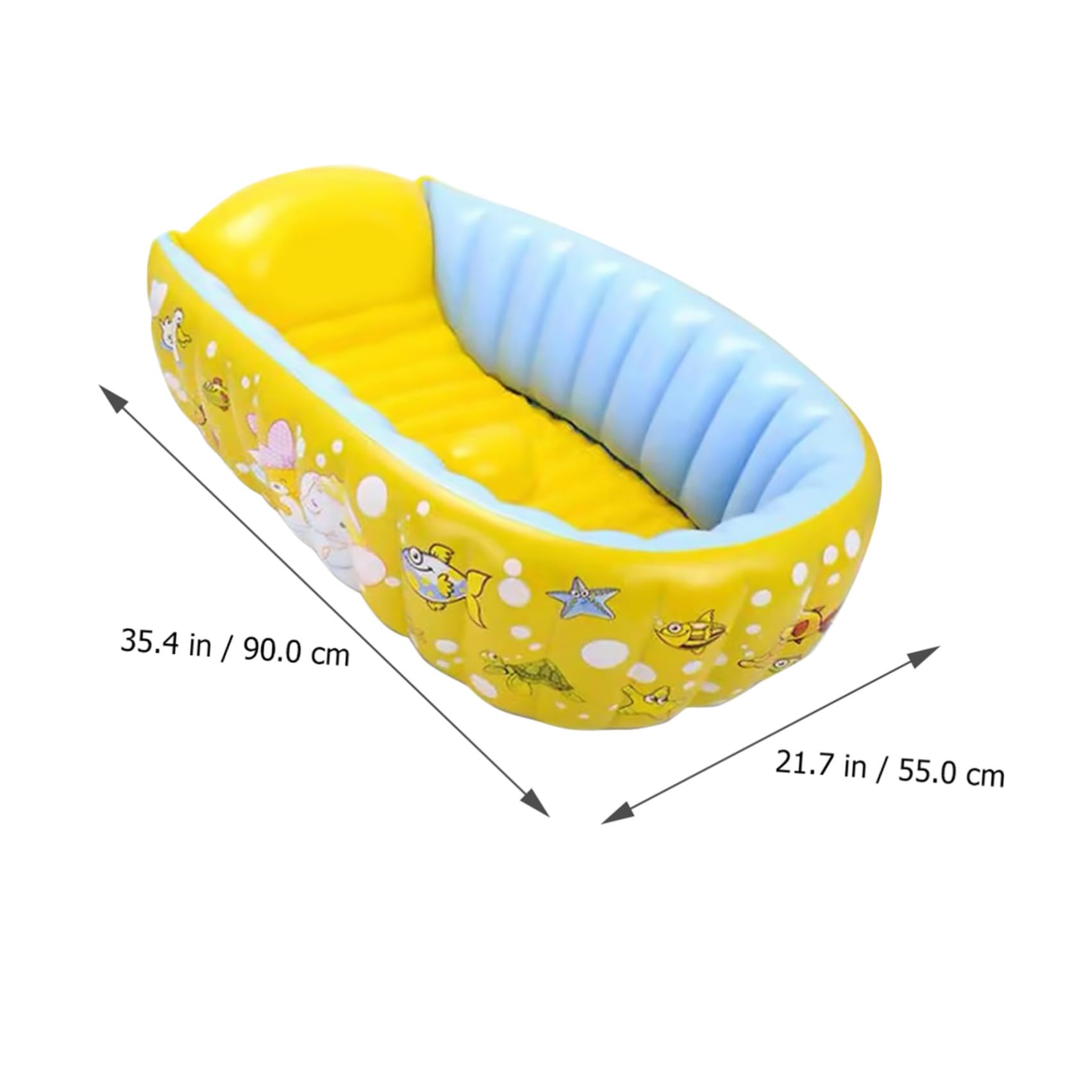 Bañera Hinchable para Niña de PVC Duradera y Portátil Piscina Interior para Baño y Adecuado para Recién Nacidos Fácil de Inflar y Guardar