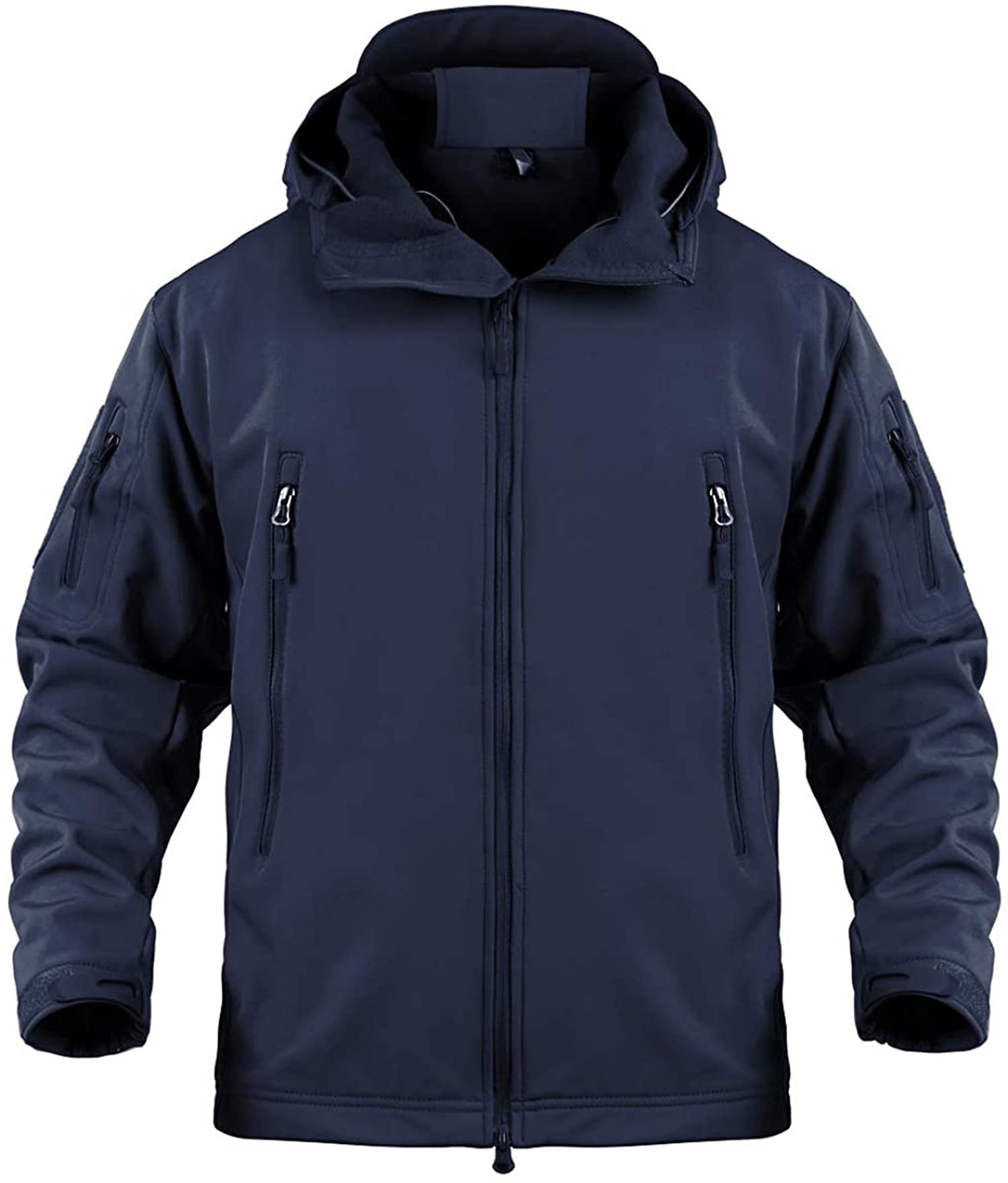 Memoryee Uomo Tattico Camouflage Softshell Giacca Outdoor Militare Pile Fodera Impermeabile Antivento Giubbotto con Cappuccio