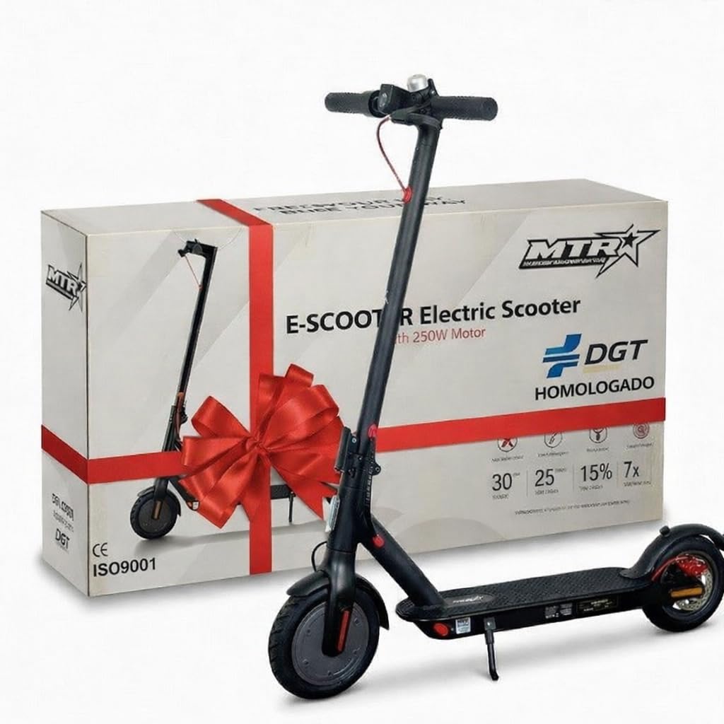 Patinete Eléctrico MTR XIAO, homologado por la DGT para la circulación por la vía publica, 350w Potencia Nominal y bateria 7,8ah