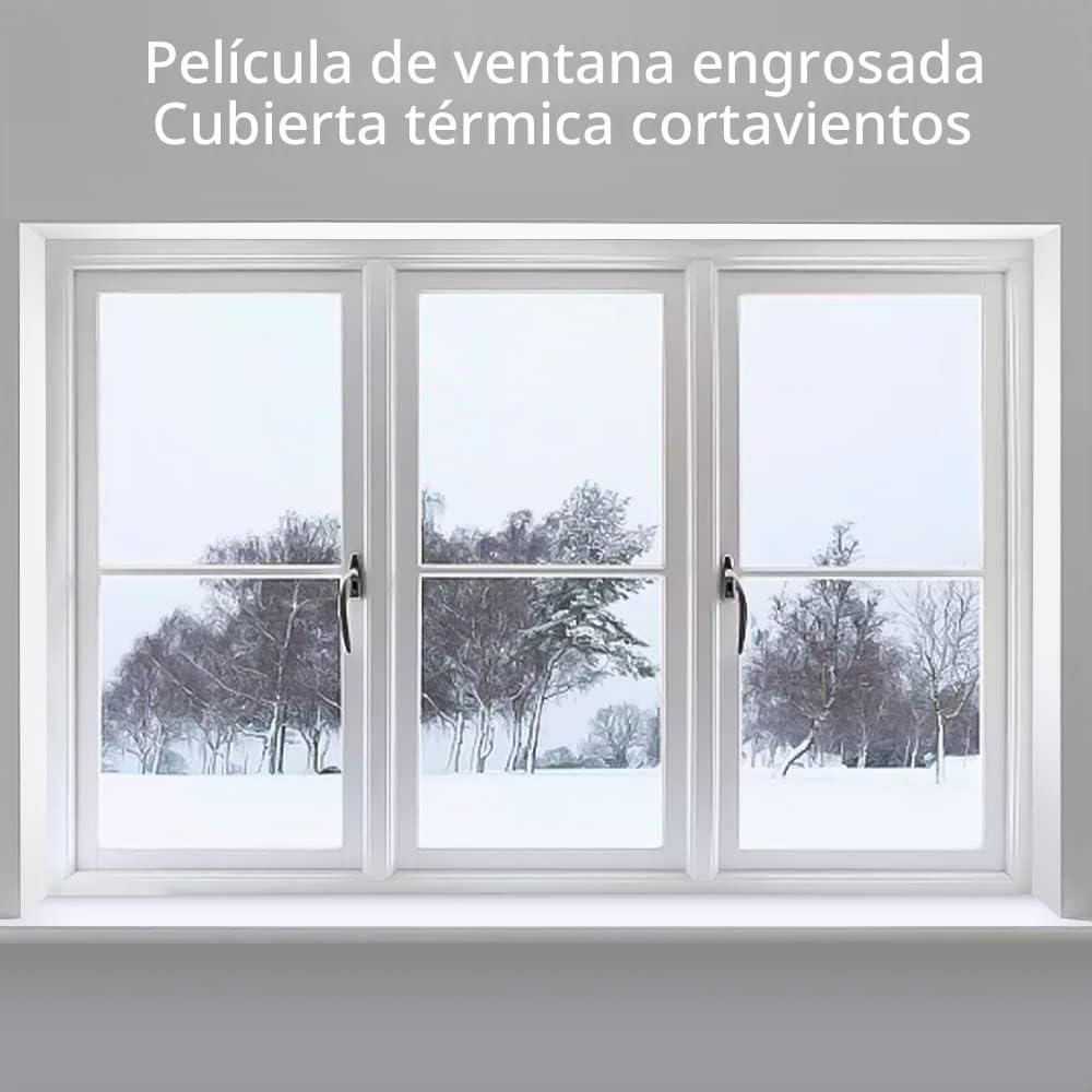 Película térmica para Aislamiento de Ventanas de PVC, lámina Aislante Transparente,Aislante Termico Ventanas para protección contra el frío(200x200 cm)