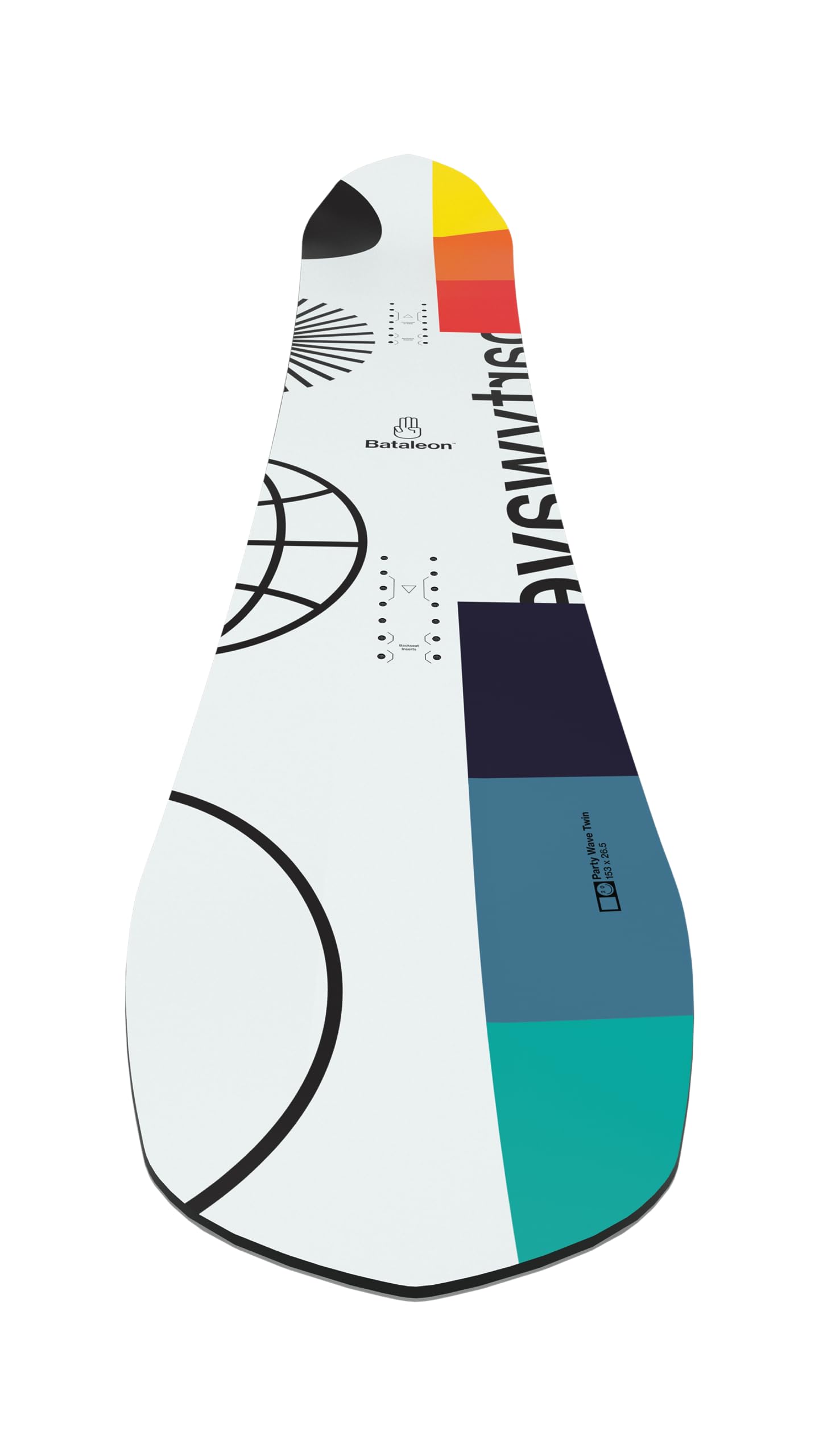 Bataleon Mens Party Wave Twin Twin Snowboard - 2024 Size 147