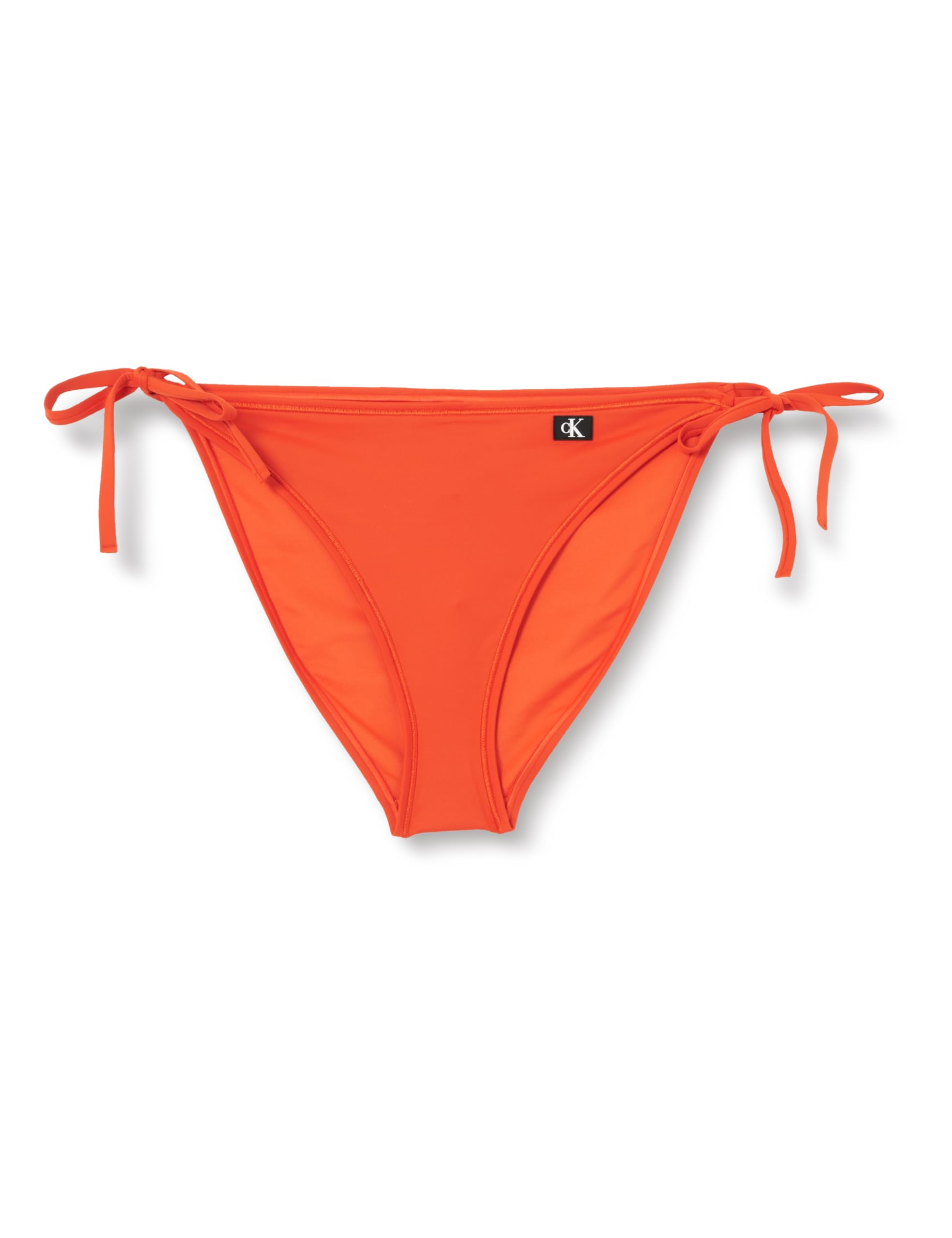Calvin Klein Damen Bikinihose Seitliche Schnürung String Side Tie mit Logo-Badge