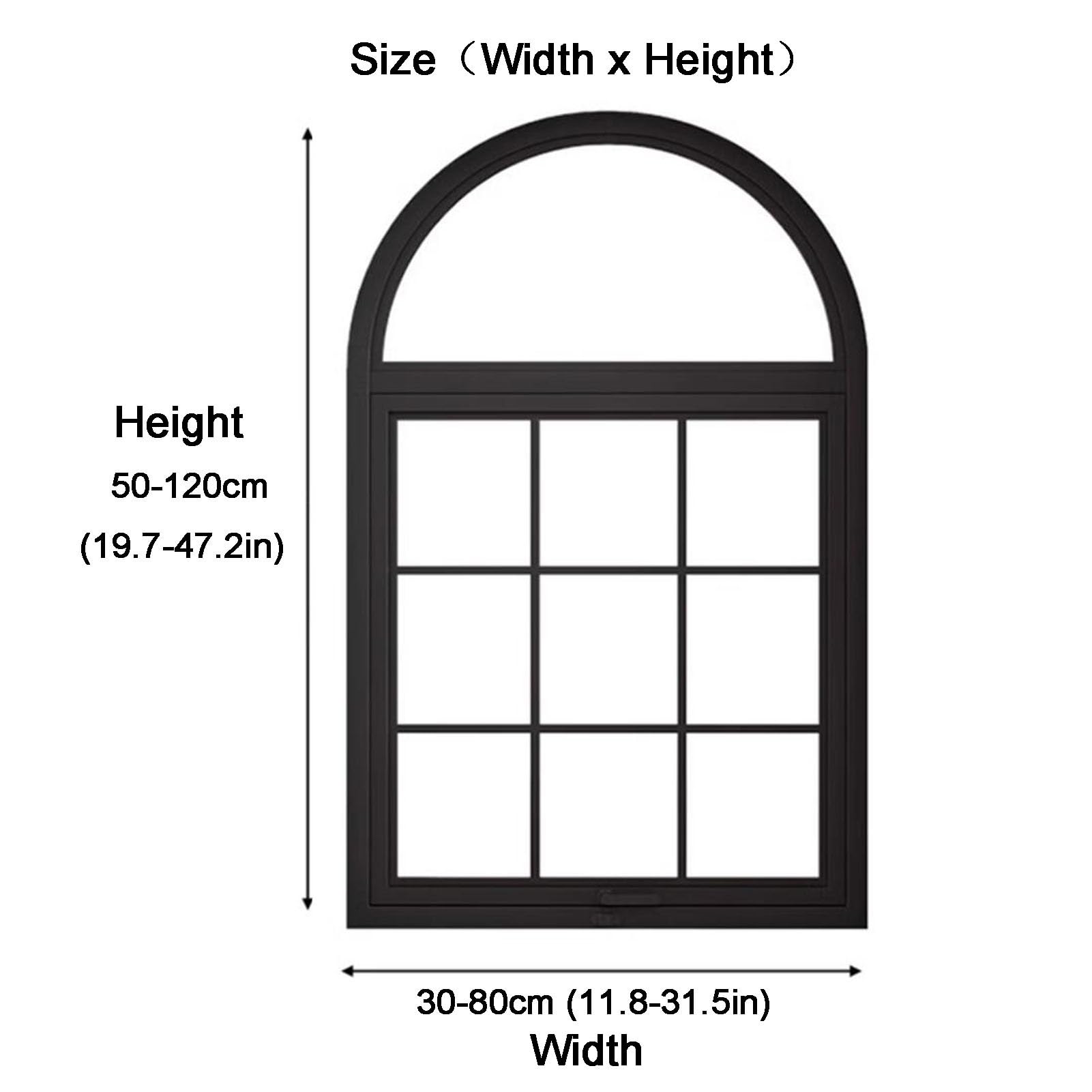 Schiebefenster für Lebensmittel-LKWs, gewölbter Schuppen, Fensterrahmen, Küche, Heimdekoration, Bullauge mit Verriegelungsgriff, 60 x 70 cm, perfekt für mobile Küchen und Außenbereiche