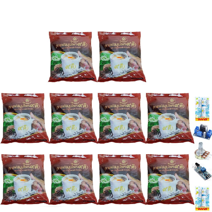 20 Sachets/Pack Kaodee 9DCoffee Coffee Instant Mix Powder Snack 9 in 1 Much Mellow Delicious Vegan Intense Good Shape Set 10 C275 By Thaigiftshop [Get Free Tomato Facial Mask] image 2