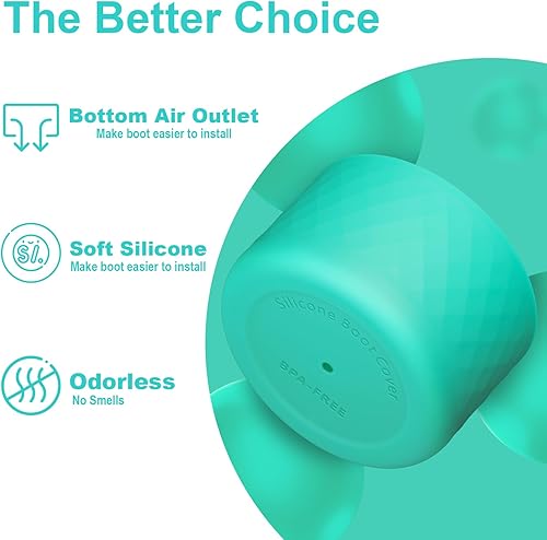 Vista 90 de 2PCS Silicone Water Bottle Boot for Owala 24oz 32oz 40oz, Anti-Slip Protective Sleeve Bottom Bumper Protector for FreeSip, Twist, and Flip Stainless