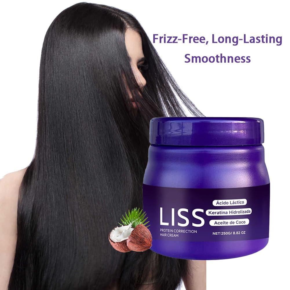 Liss Alisado, Crema Alisadora- Formaldehyde-Free Protein Treatment for Silky Frizz-Free Hair - Image 2