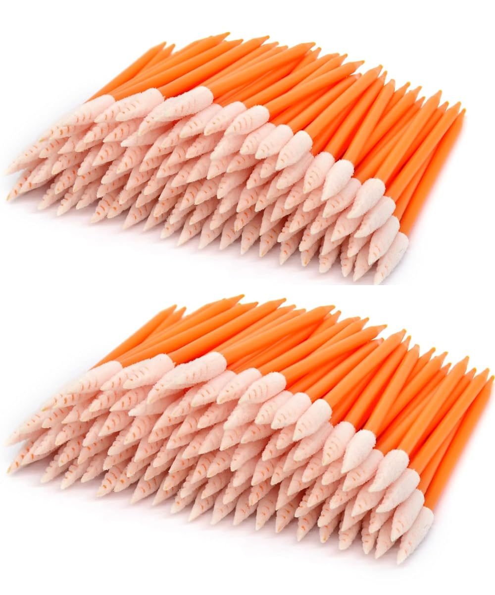 Gun Cleaning Swabs lint Free,Foam Tip Detailing Cleaning Swabs (200pcs Orange)