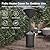 EAST OAK 48,000 BTU Round Patio Heater with Double-Layer Burner, Bronze + Patio Heater Cover, Dark Gray