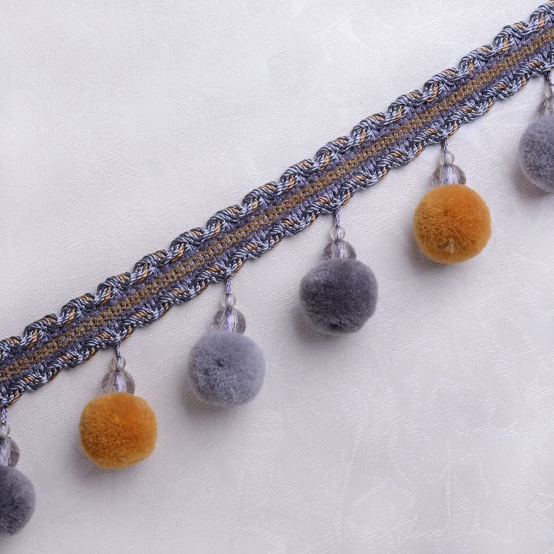 3Y-11Yard/Lot Rideau Dentelle Pompon Franges Bayberry Ball Rideau Canapé Nappe Pompon Dentelle Décoration DIY