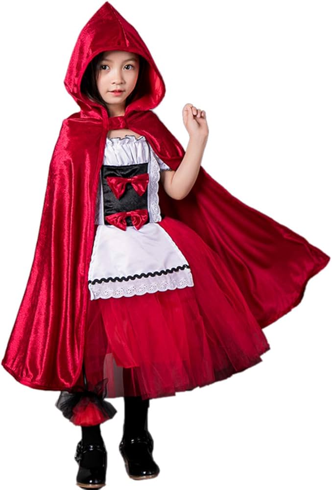 ハロウィン 赤ずきん コスプレMサイズ 衣装 3点セット Amazon.co.jp: Cnstone 3点セット ハロウィン 衣装 子供 赤