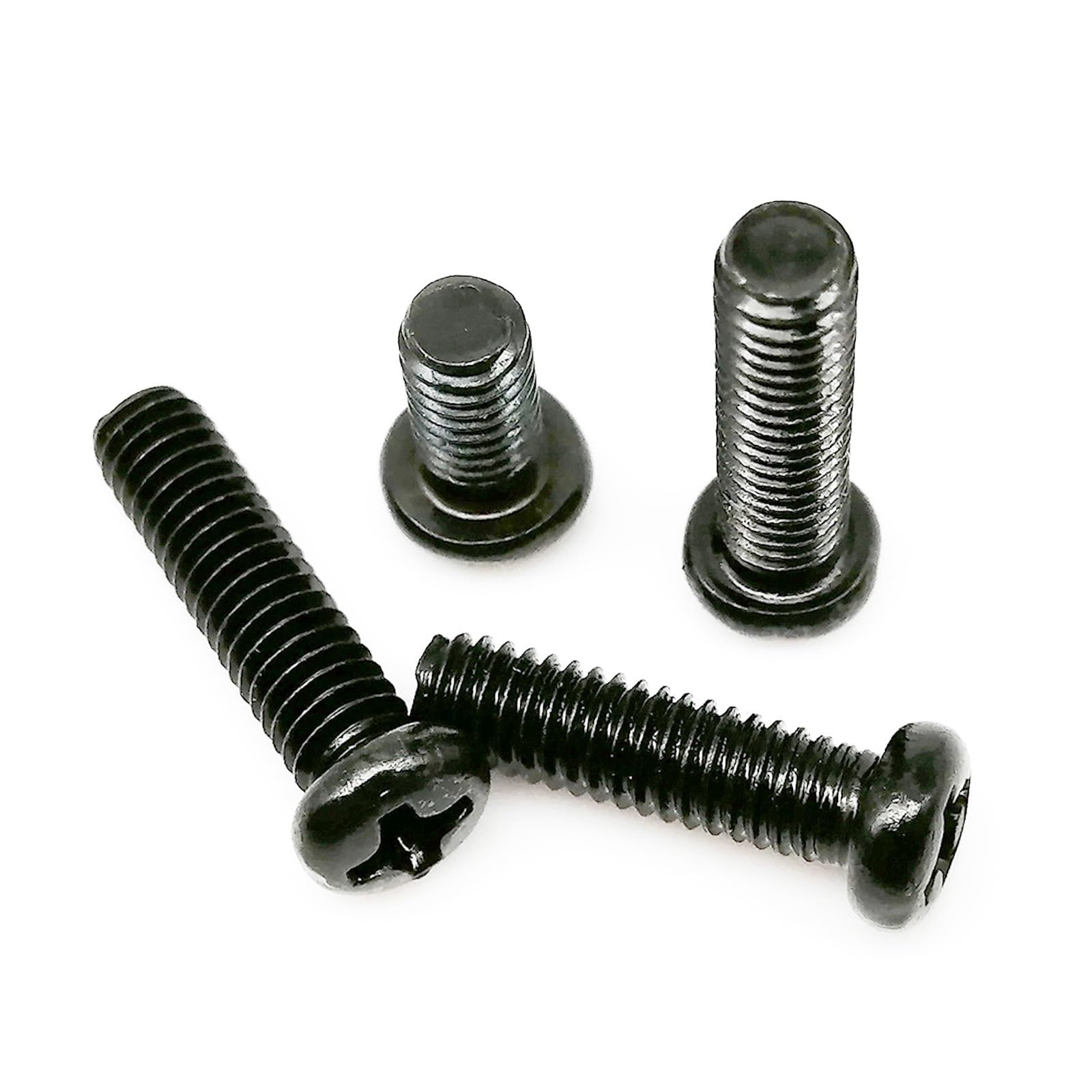 Tornillo autorroscante M1 M1.2 M1.4 M1.6 M2 M2.5 M3 M3.5 M4 Mini pequeño micro negro acero cruz empotrada Phillips Pan cabeza redonda tornillo cubierta (22 mm, M4)