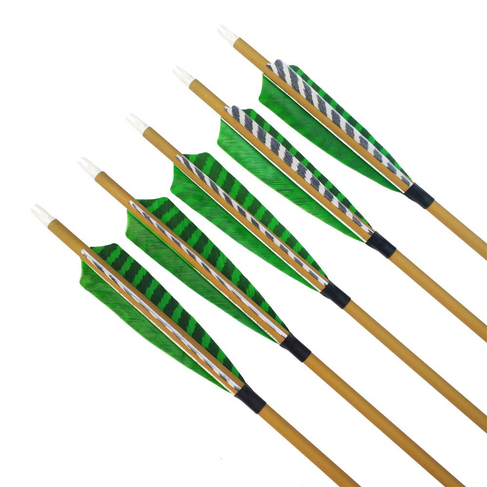Pack De 6 Flèches Chasse En Carbone 30 Pouces - Plumes De Dinde Spine 500 1275175