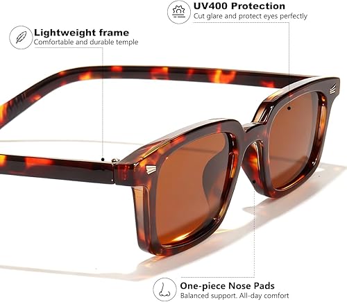 Miniatura 6 de Lentes de sol rectangulares retro para mujeres y hombres, marco estrecho de los años 90, estilo vintage, protección UV400, lentes de sol