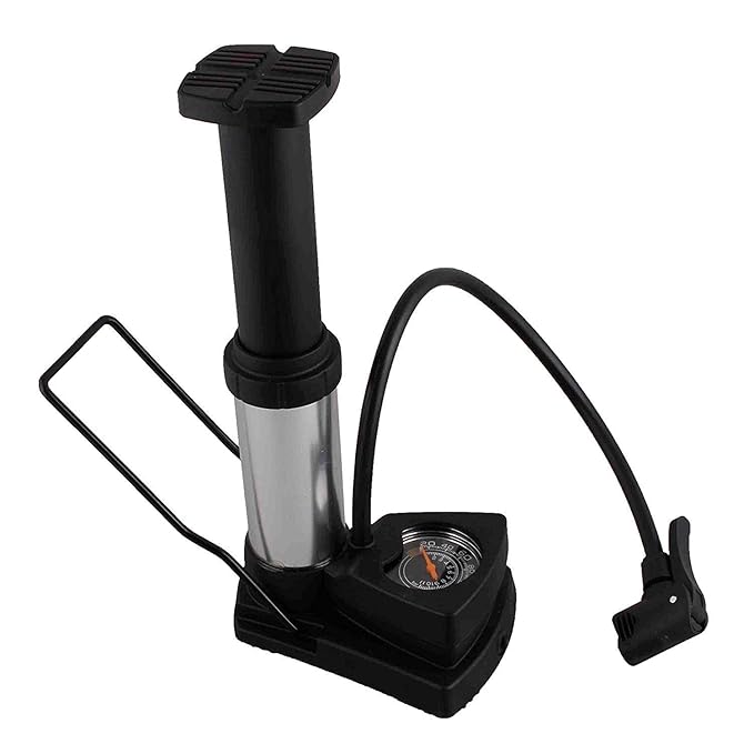 Swastik Mini Bike Pump Foot Activated Floor Pump Air Pump for car and Bike Bicycle