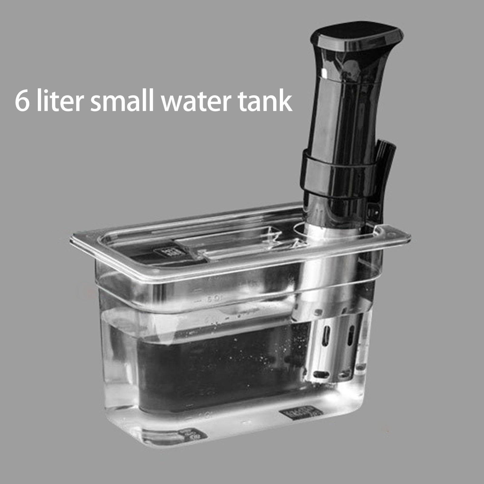 Amplio recipiente de cocción lenta de baja temperatura de 6 L para cocineros profesionales, tanques de agua de plástico de gran capacidad Sous Vide