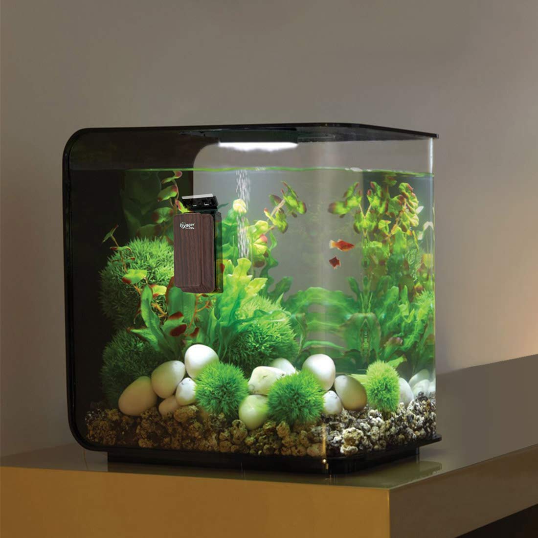 Hygger Magnetico Spazzola Acquario, Raschietto Acquario Calamita per Pulizia Sporco e Alghe (M)