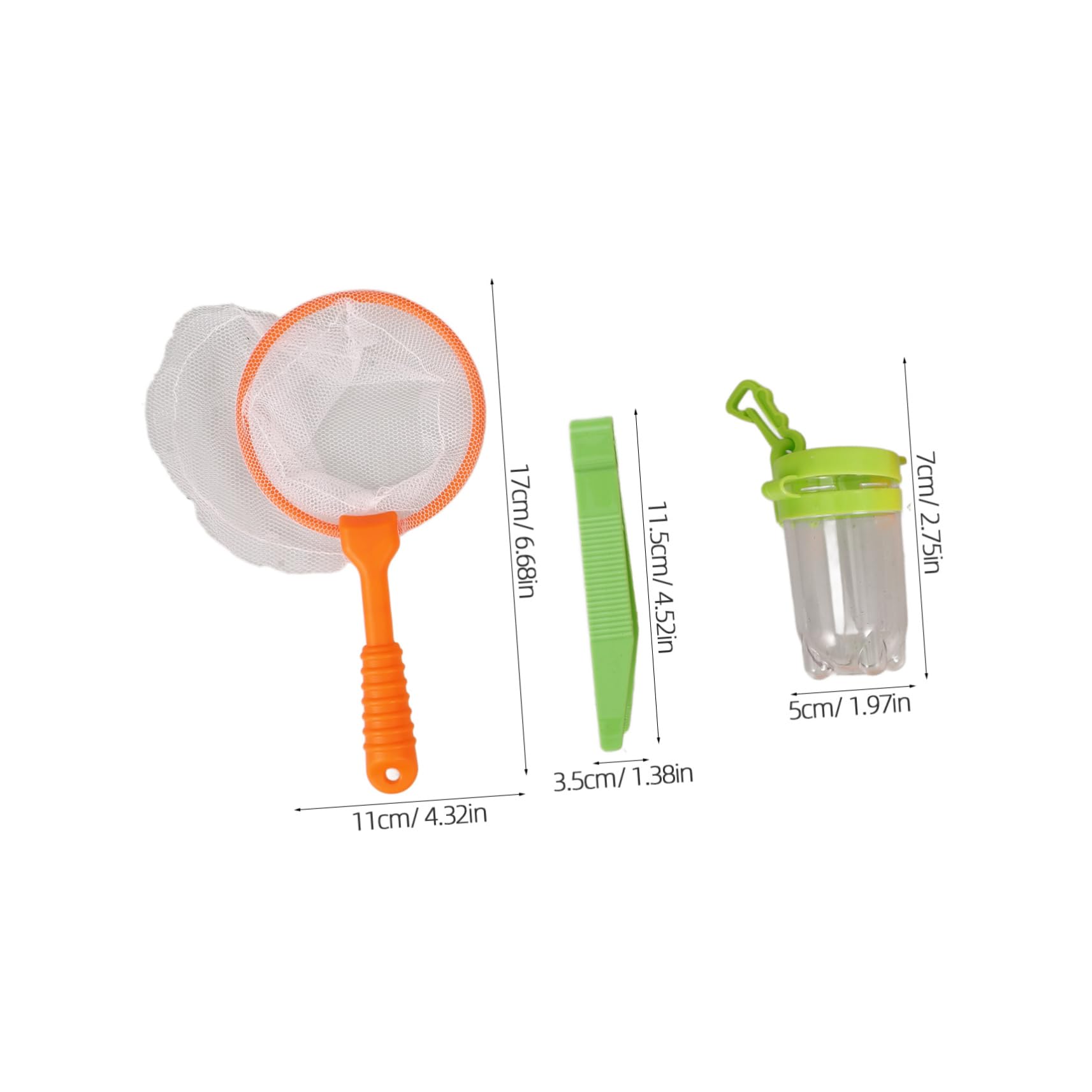 Toddmomy 2 Sets Catcher Kit Quick-Release Catching Tool for Boys and Girls Mesh Cage and Observation Bottle