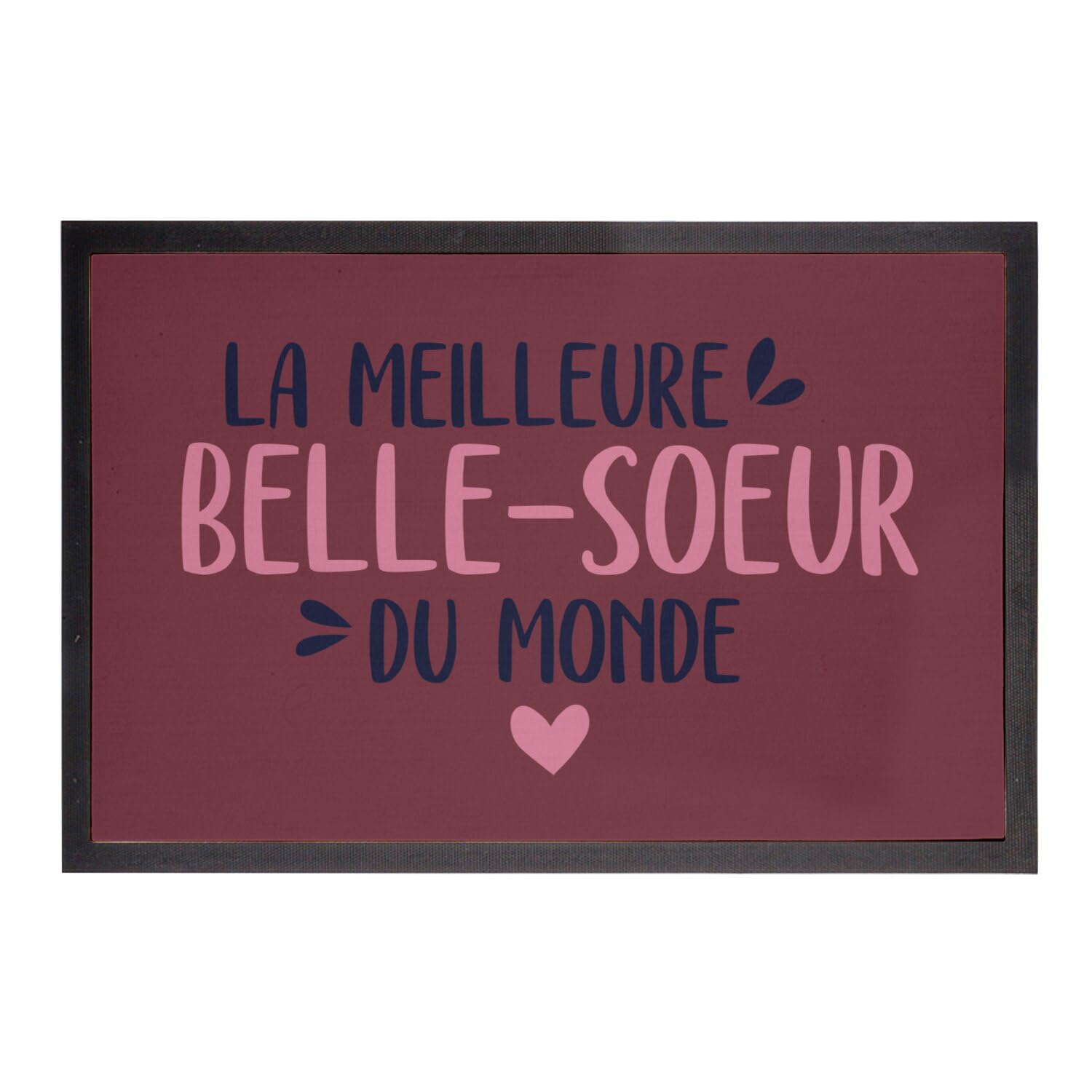 Paillasson Rouge décoration entrée de maison et appartement 75x50cm