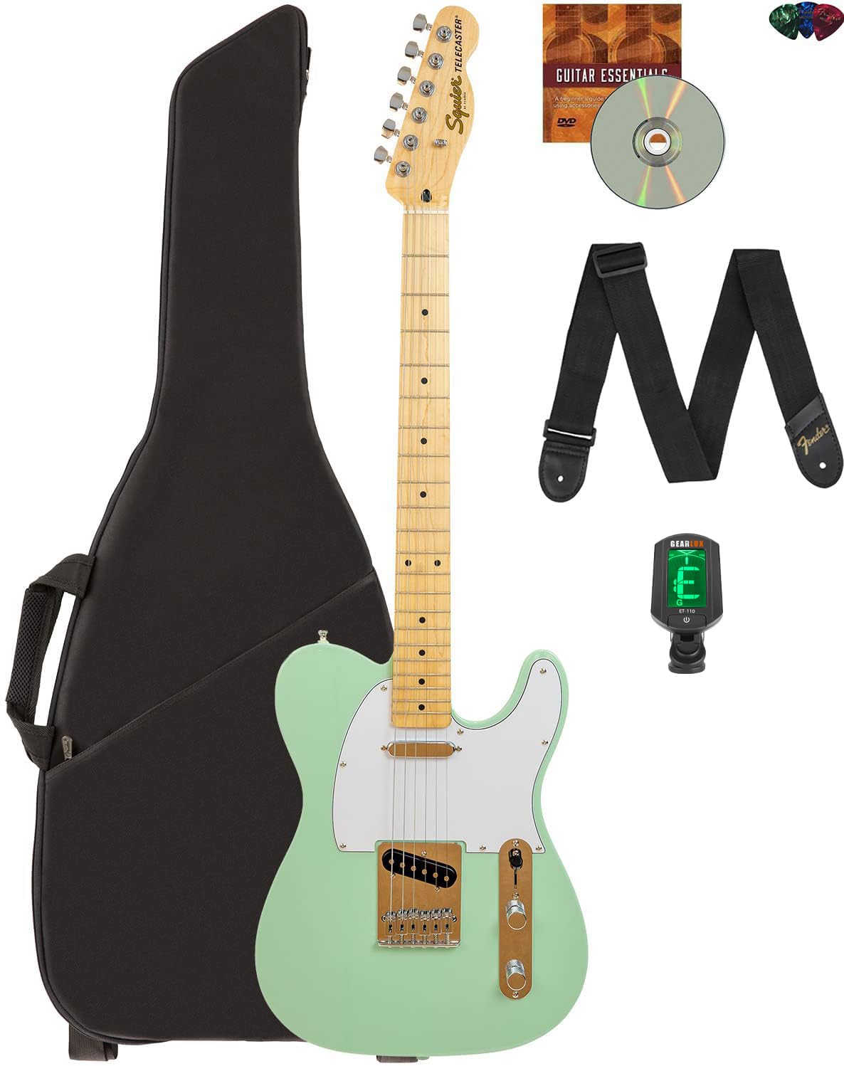 Amazon.com: Fender Affinity Series Telecaster - Surf Green Bundle Amazon.com: Fender Affinity Series Telecaster - Surf Green Bundle