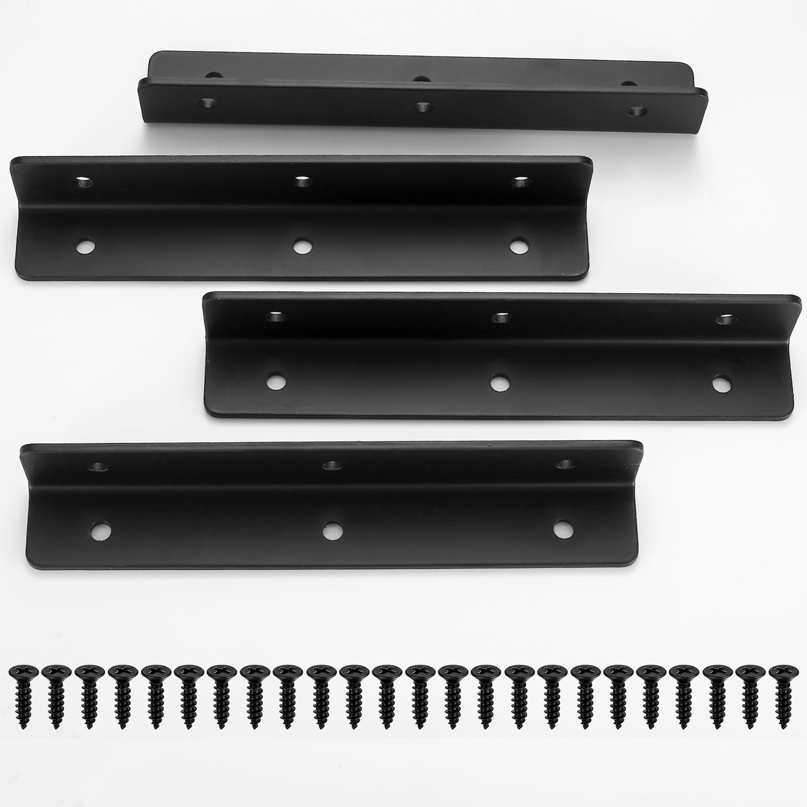 Connettore ad Angolo in L, 4 pz Connettore Ad Angolo Perforato, 90 Gradi Staffa Angolare, Rinforzo Resistente Per Legno, per Rinforzi, Riparazioni, Tavoli, Armadi, Mobili - 190x30x30mm
