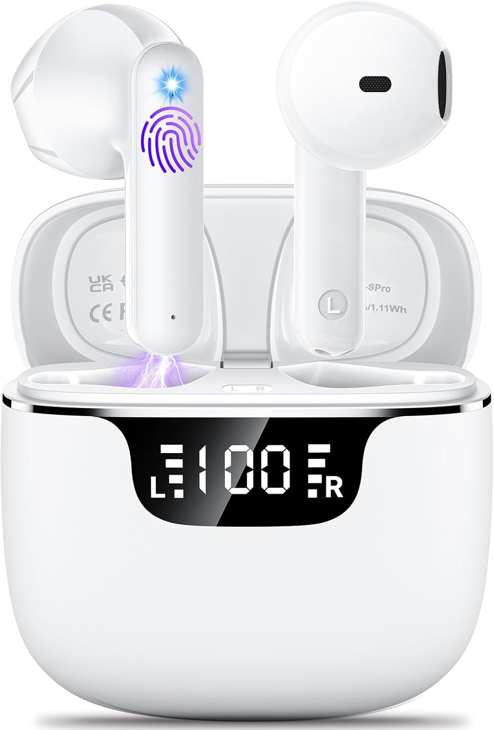 Wireless Earbuds Bluetooth 5.3 Headphones in Ear with 4 ENC Noise Cancelling Mics Ear buds HiFi Ster… Wireless Earbuds Bluetooth 5.3 Headphones in Ear with 4 ENC Noise Cancelling Mics Ear buds HiFi Ster…