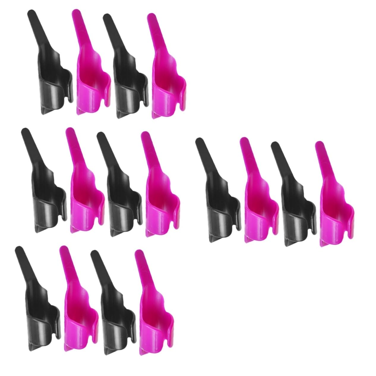 ARTIBETTER 2sets Blue Sewing Finger Template Sewing Tools Needle Hook Positioning Finger Plastic Tool for DIY Projects 4pcs*2