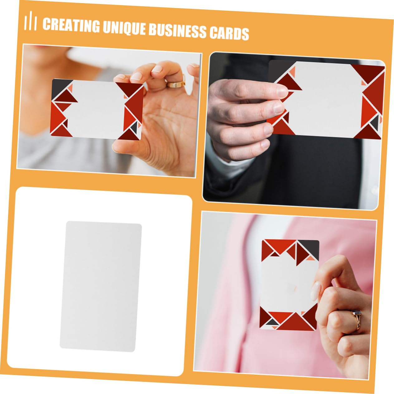 NUOBESTY 200pièces Cartes De Visite Vierges Métal Pour Sublimation Alliage Aluminium Pour Impression Diy Et Transfert à Chaud
