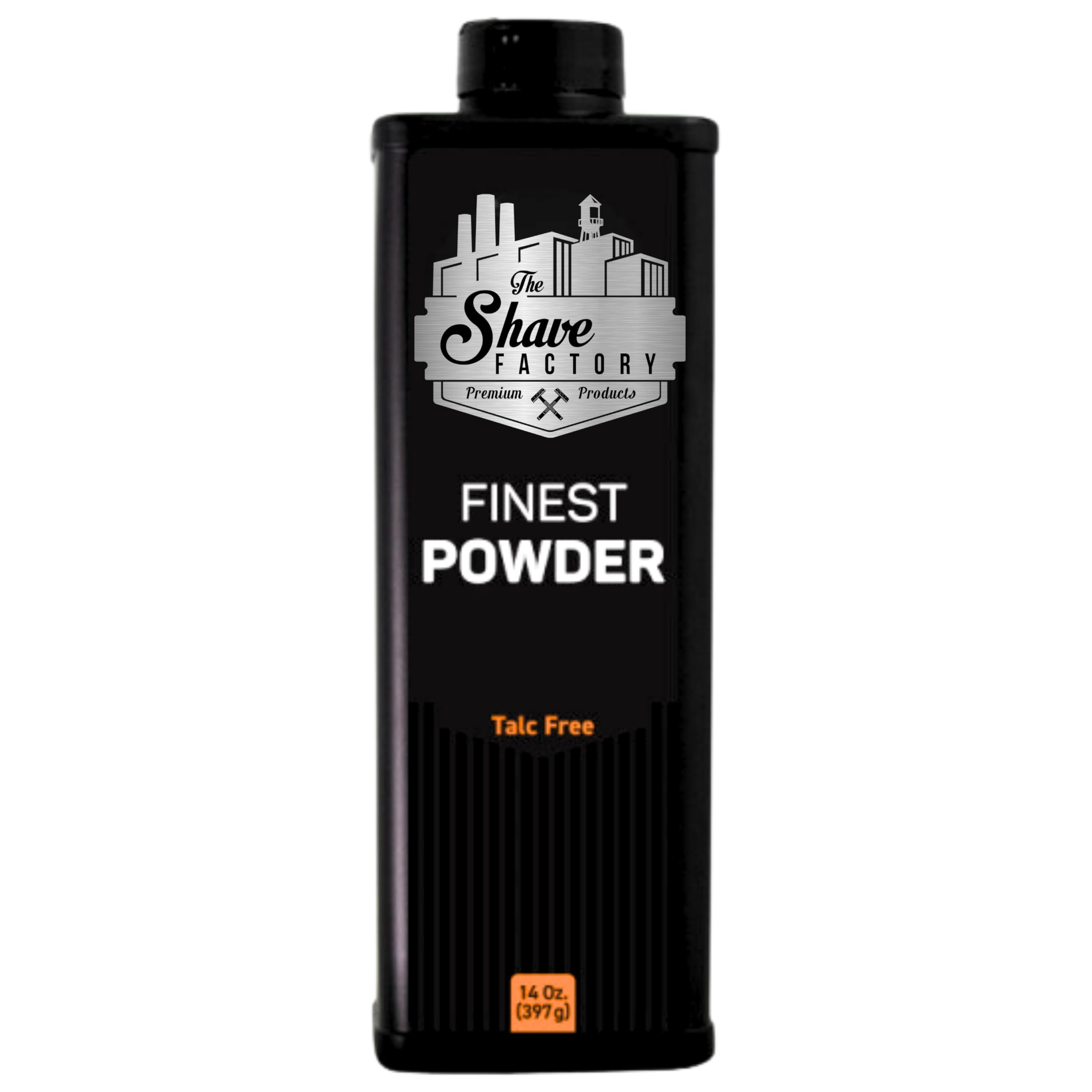 the shave factory Barber Best After Haircut or Shave Powder, White, Neutral, Classic Deodorizing Powder for Men, Protects Against Sweat and Body Odor