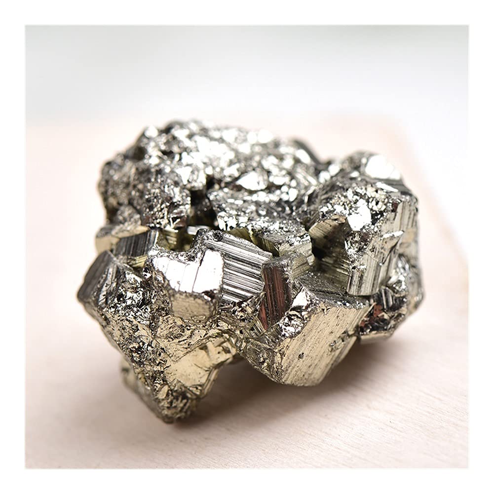 Gift for Family 1PC Natural Chalcopyrite Crystal Ore Stone Teaching Specimens Pyrite Altarpiece Stone Home Decor Collection Gift Lucky Stone Home Collections ( Color : Chalcopyrite , Size : 30-60g )