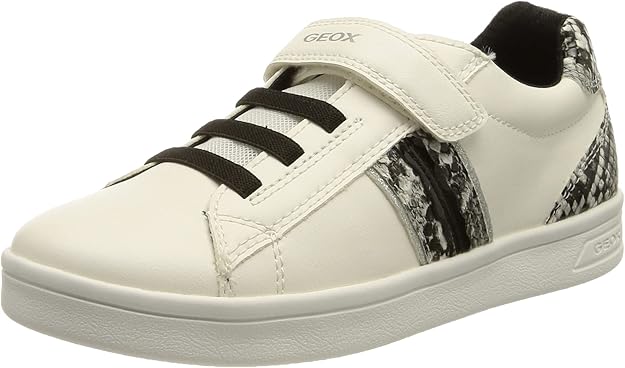Geox Mädchen Djrock Girl D Sneaker - Atmungsaktive Kinderschuhe Mit Klettverschluss