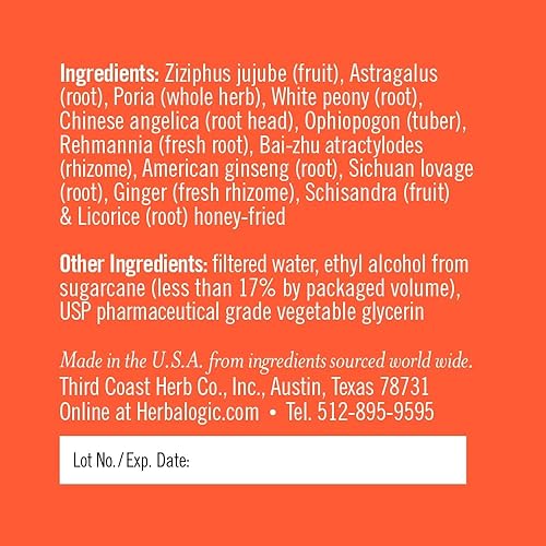 Miniatura 4 de Herbalogic - Gotas de hierbas líquidas Peak Power - Fórmula energética natural sin estimulantes para combatir la fatiga suprarrenal y mejorar la