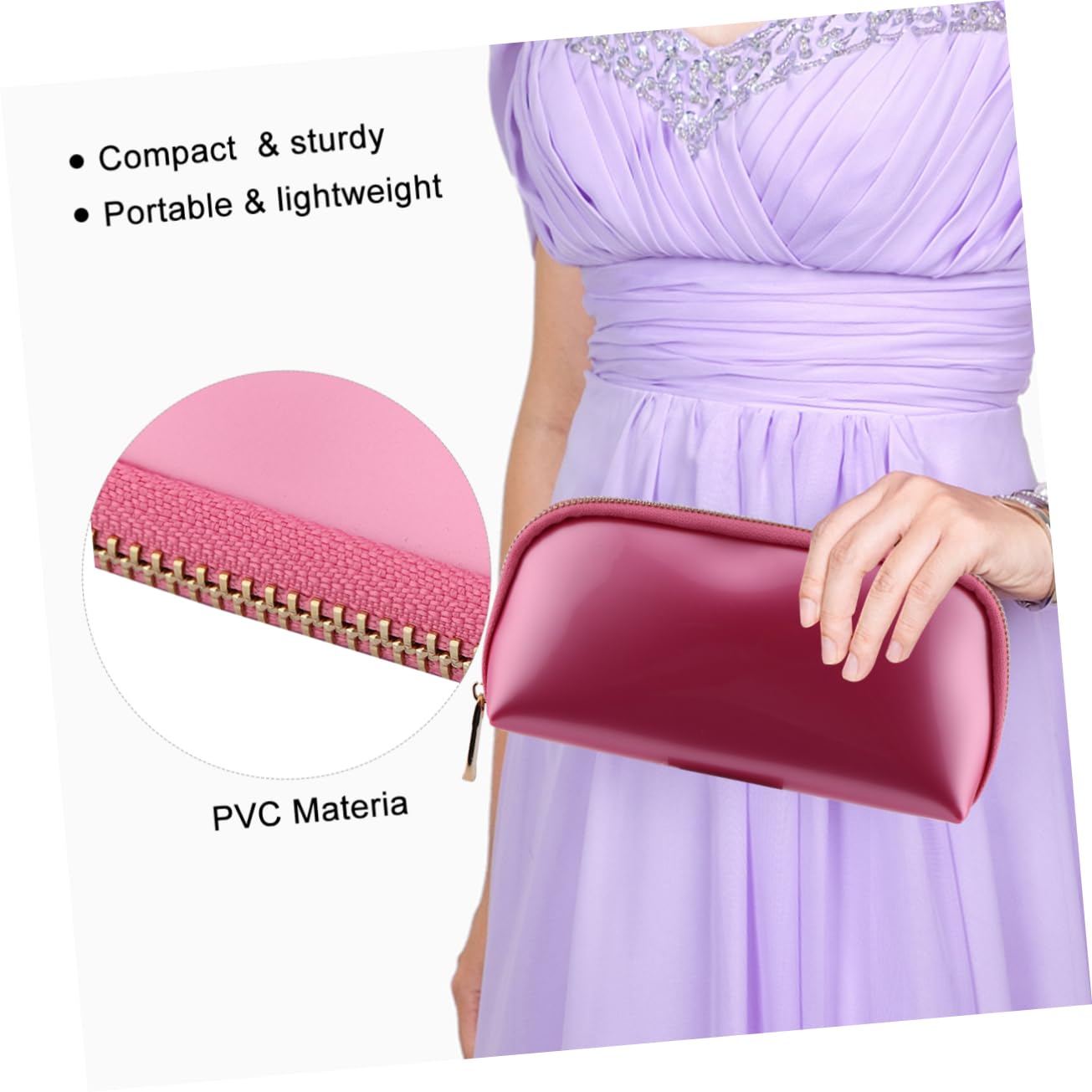 POPETPOP 2pezzi Pvc Per Cosmetici Organizer Toiletry Bag Per e Ragazze Colore Anguria e