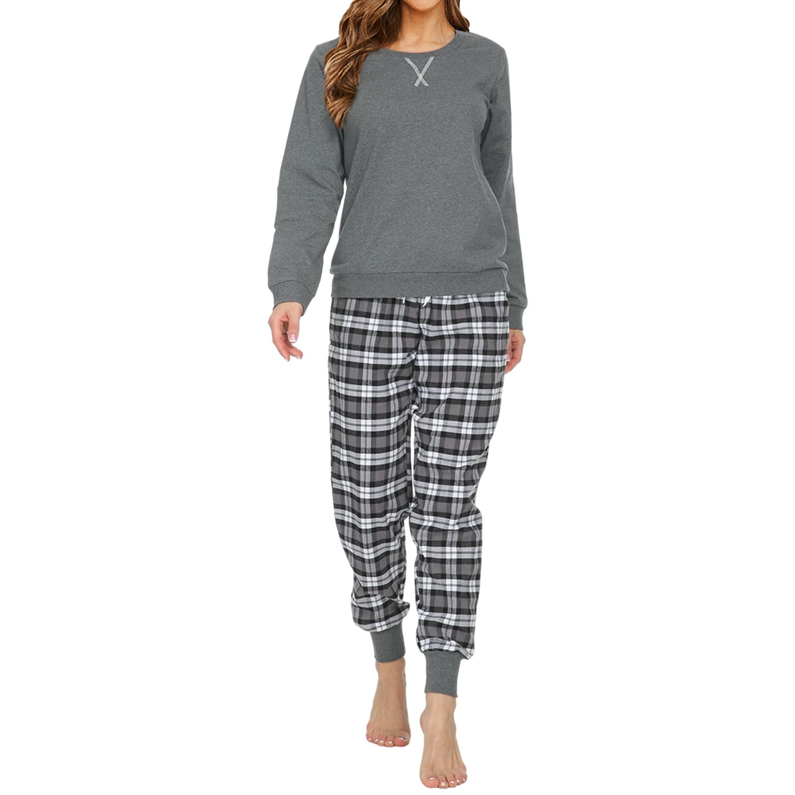 Project Cece | Pyjama T-shirt dames katoen Roos - lavendel
