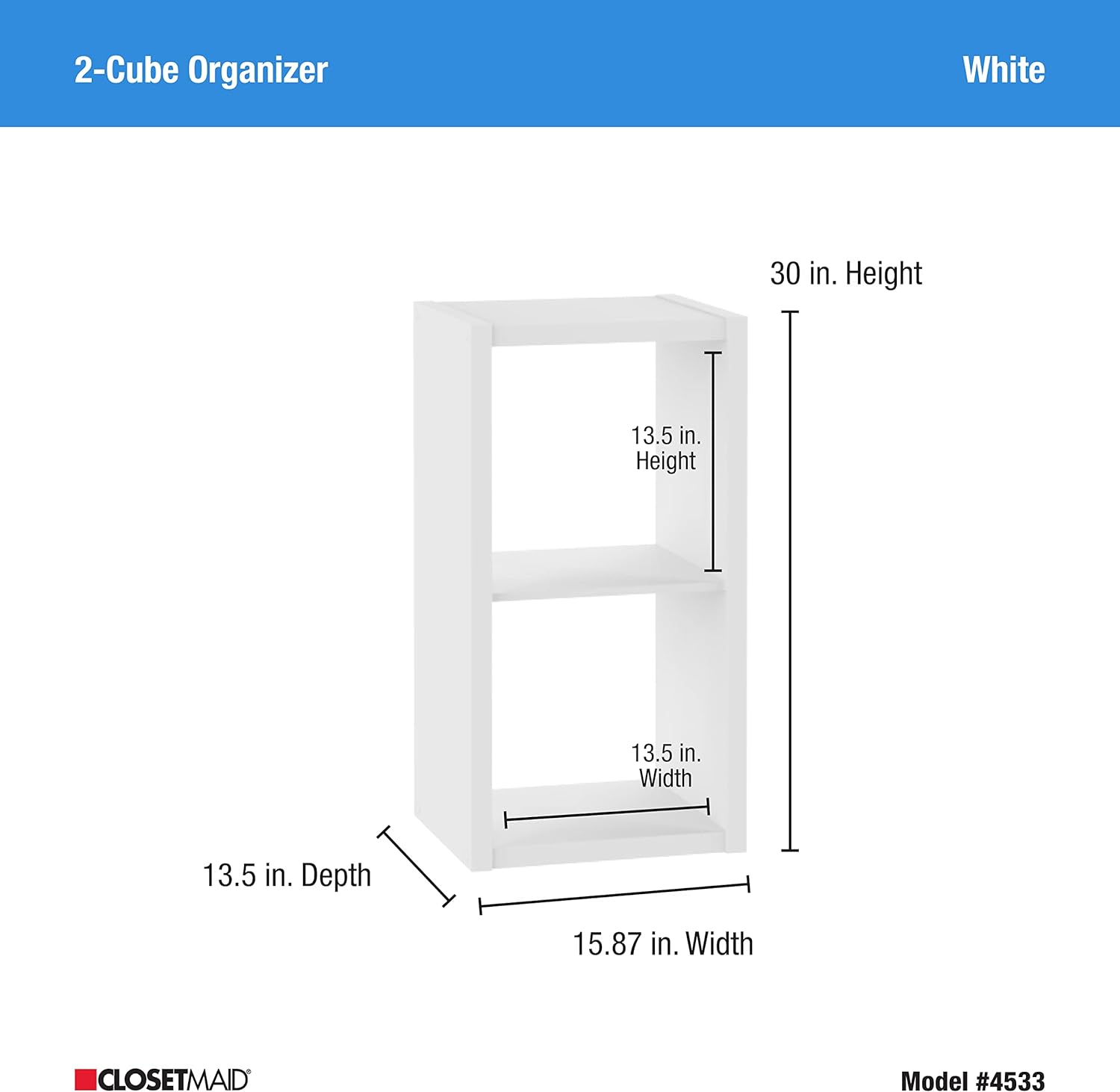 Kids' Playful White Cube Organizer Bookcase with Open Storage