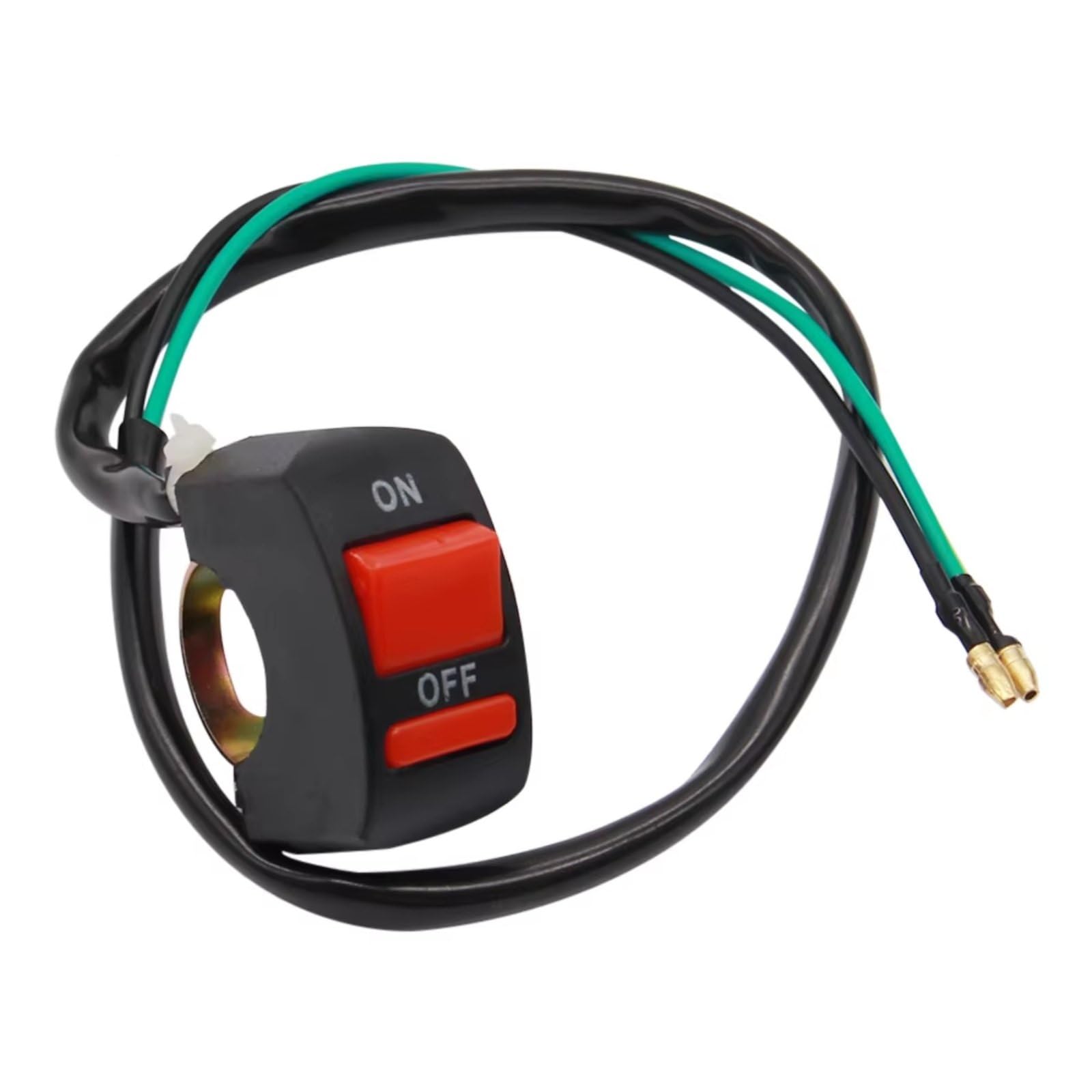 Interruptor De Manillar Interruptor De Apagado Del Manillar De La Motocicleta De 7/8 Pulgadas, Botón De Encendido Y Apagado, Luz De Advertencia Para Moto ATV Bike DC12V/10A