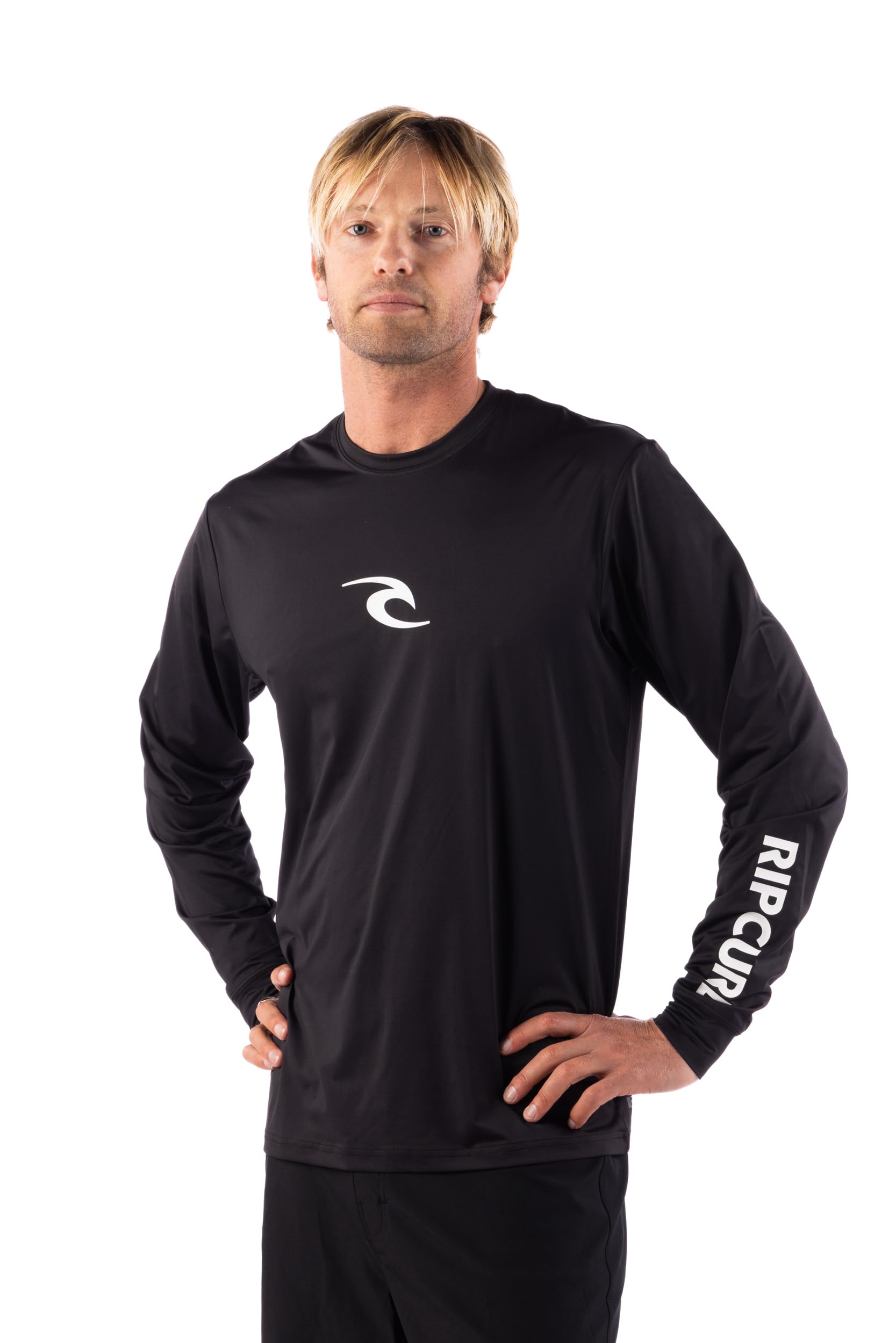 Langärmeliger Rashguard – UPF 50+ Sonnenschutz, Surf-Shirt, lockere Passform