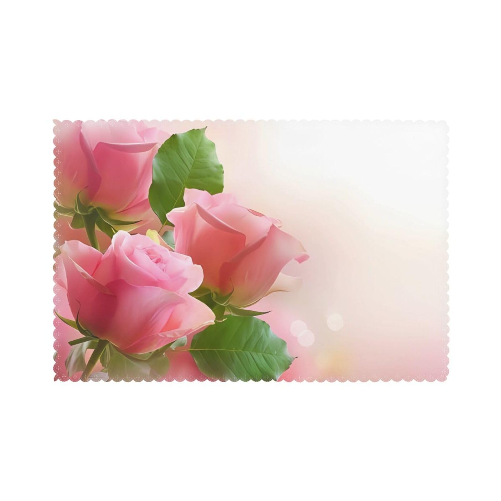 Set de table rose lavable anti-rayure : protégez votre table en bois des taches de cuisine