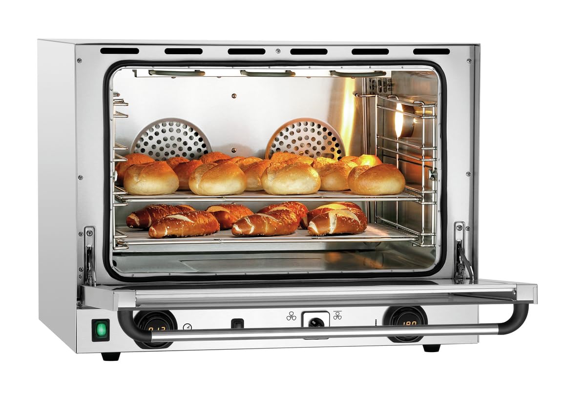 Four inox à convection 4 x GN 1/1, avec humidificateur, 3000 W, 220 V - MONO