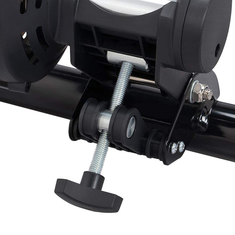 Yaheetech Entraîneur Magnétique Turbo de Vélo avec Support de Roue Avantl, Réglable, Pliable, Home Trainer pour Roues de 66-71 cm et 700C, Noir