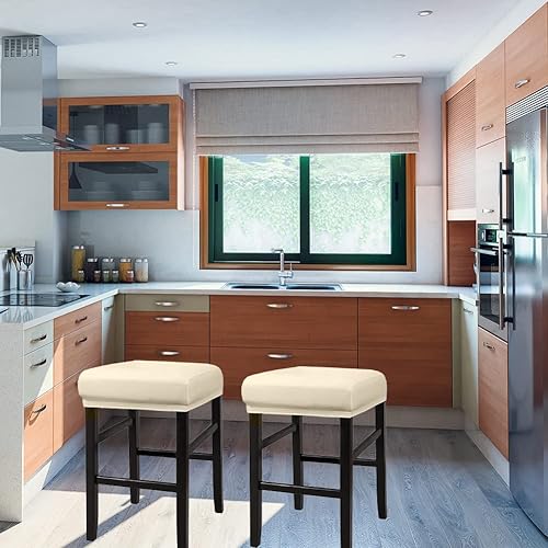 Miniatura 2 de Fundas para taburetes rectangulares elásticas impermeables de poliuretano rectangulares para taburetes de tocador lavables fundas para taburetes de