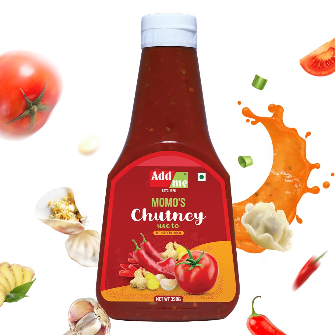 Add me Home Made Momos Chutney 390Gm, Spicy schezwan Red Chilli Garlic Tomato Sauce chatni 390g (B07VBSH1TK) Amazon Price History, Amazon Price Tracker