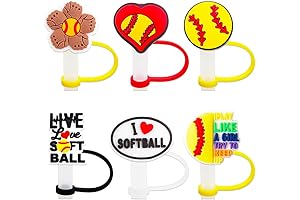 Softball Straw Topper: Your Tumbler's Perfect Companion